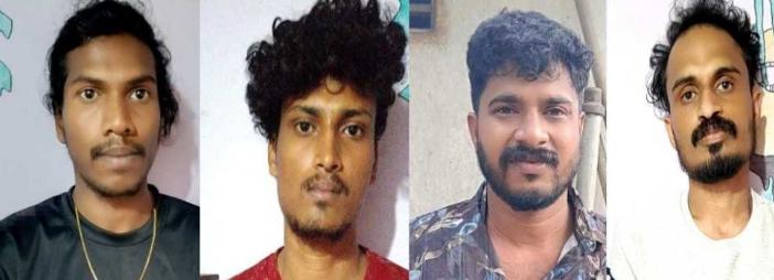 രഹസ്യ വിവരത്തെ തുടർന്ന് വീട്ടിൽ പരിശോധന; എം.ഡി.എം.എ യുമായി 4 യുവാക്കൾ പിടിയിൽ