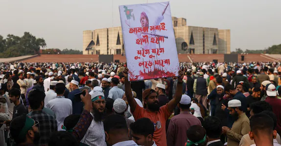 ഉസ്മാൻ ഹാദിയുടെ കൊലപാതകം, ബംഗ്ലദേശ് കത്തുന്നു