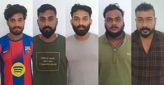 വടിവാൾ ആക്രമണം: പ്രതികളായ 5 പേർ മൈസൂരുവിൽ പിടിയിൽ