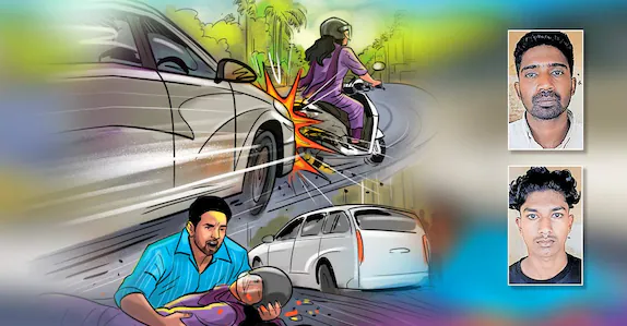 യുവതിയുടെ വീട്ടുകാരുടെ മതിപ്പു നേടാൻ വാഹനാപകട നാടകം; യുവാവും സുഹൃത്തും നരഹത്യാശ്രമത്തിന് അറസ്റ്റിൽ