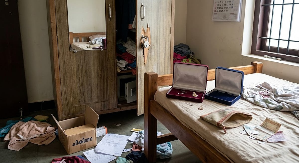 ചികിത്സയ്ക്ക് വീട്ടില്‍ വെച്ചിരുന്ന പണവും പത്തു പവന്‍ സ്വര്‍ണവും മോഷണം പോയി; അന്വേഷണം