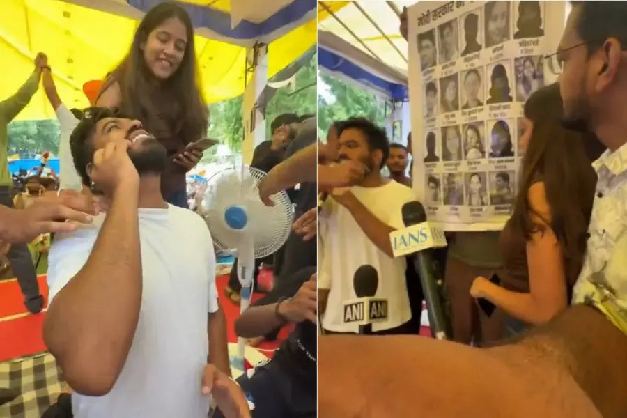 ‘ഗാന്ധിജിയിൽ നിന്ന് പഠിച്ച പാഠം, പാറ്റകൾ വിജയിച്ചു, ജനാധിപത്യവും’; മരിച്ചവരുടെ ചിത്രം ഉയർത്തി ദീപ്കെ