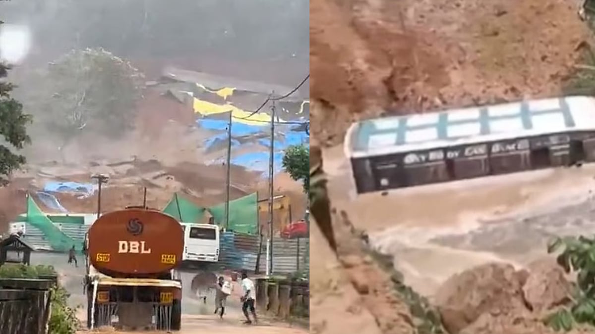 തൊഴിലാളികളുമായി എത്തിയ ബസ് ഒലിച്ചുപോയി; പള്ളിയും വീടും മണ്ണിനടിയില്; രക്ഷാപ്രവര്ത്തനം ദുഷ്കരം