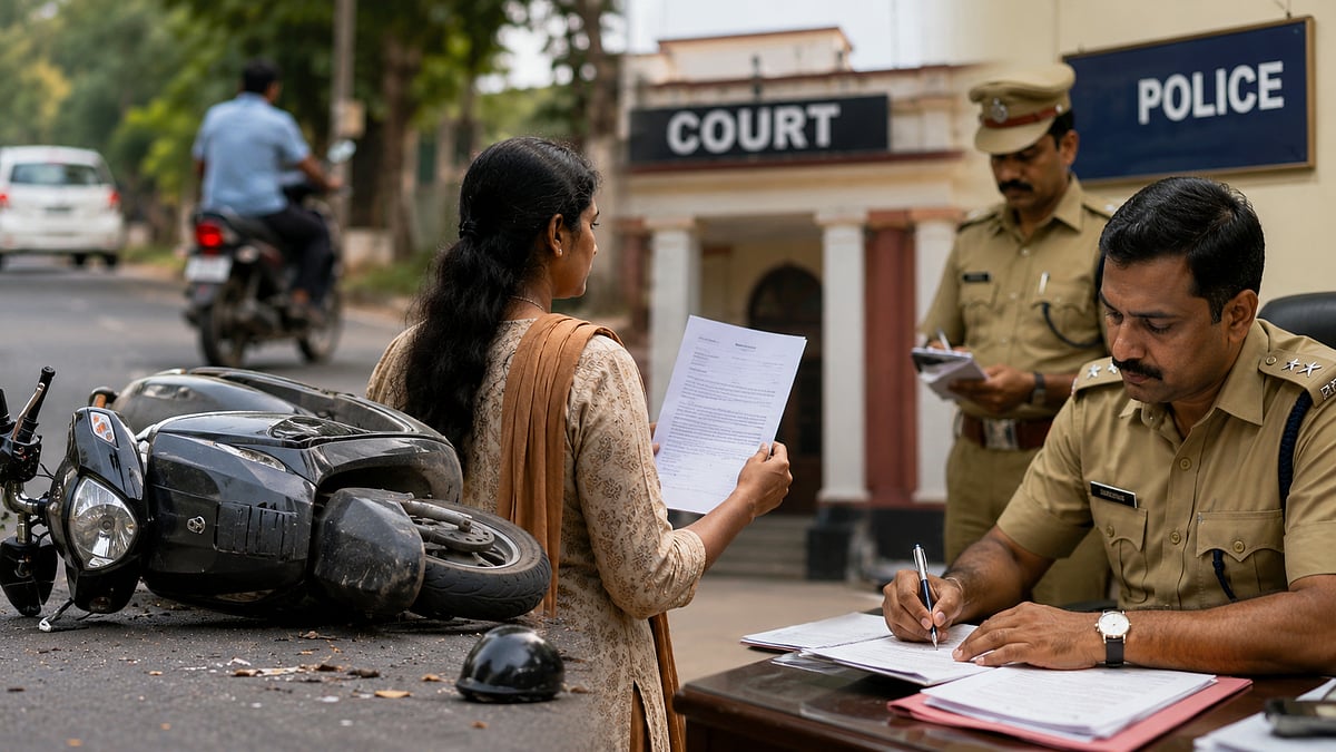 ‘സ്കൂട്ടര് അപകടത്തിന്റെ കാരണം ഭര്ത്താവ്’; പരാതിയുമായി ഭാര്യ കോടതിയില്, കേസെടുത്ത് പൊലീസ്
