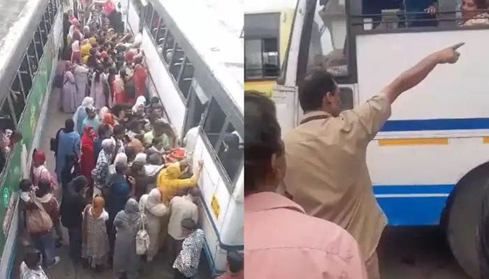 ഗുണ്ടല്പേട്ടിനുള്ള പ്രിയദര്ശിനി ബസ് എത്തിയതോടെ തിക്കിത്തിരക്കി യാത്രക്കാര്; ബസില് കയറിപ്പറ്റാന് ശ്രമിച്ചത് സ്ത്രീകളടക്കം ഇരുനൂറിലധികം പേര്; സര്വീസ് നടത്താന് വിസമ്മതിച്ച് ജീവനക്കാർ