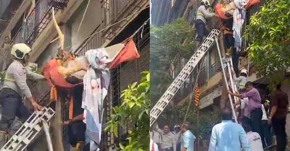 ഫ്ലാറ്റിന്റെ പത്താം നിലയിൽ നിന്ന് നവവധു താഴേക്ക് ചാടി; ‘നിലം തൊടാതെ’ മരത്തിന്റെ ചില്ലയിൽ കുരുങ്ങി
