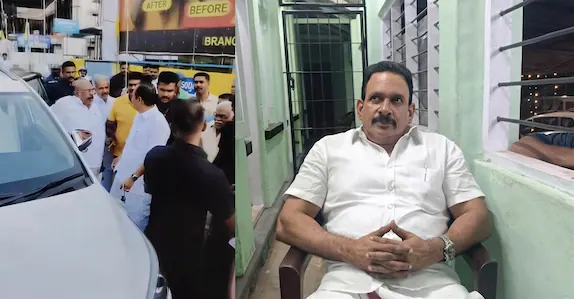 പരിപാടിയിൽ പങ്കെടുക്കാൻ എത്തിയില്ല; മുഖ്യമന്ത്രിയെ വഴിയിൽ തടഞ്ഞ് പ്രതിഷേധം; ചേന്തി അനിൽ കസ്റ്റഡിയിൽ
