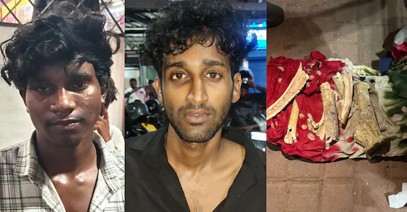 മാനിന്റെ കൊമ്പുകളും എല്ലുകളുമായി ജാർഖണ്ഡ് സ്വദേശി  പിടിയിൽ; വധശ്രമ കേസിലെ പ്രതിയും കസ്റ്റഡിയിൽ