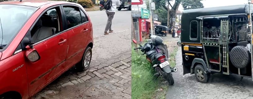 വാഹനങ്ങൾ കൂട്ടിയിടിച്ച് 5 പേർക്ക് പരിക്ക്